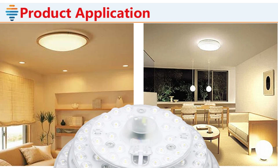 12 Вт, 18 Вт, 24 Вт 32 Вт Светодиодный свет SMD2835 шкаф лампы кругового корпуса Простая установка потолочный светильник с проводом четыре Размеры Светодиодная лампа направленного света