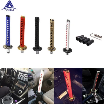 

Car accessories Katana Gear Shift Knob For Automobile Spare Part Speed Chrome Samurai Sword Sword Handle Universal Car Styling