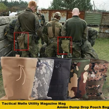 TAK YIYING taktik Molle Utility dergisi Mag cephane dökümü bırak kılıf çanta Airsoft Paintball