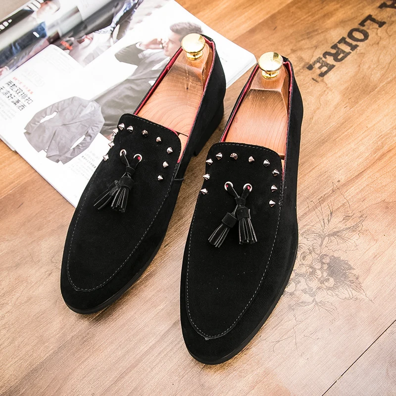 spiked tassel genuine leather men shoes luxury brand rivet designer 2018 male footwear formal dress studded oxford shoes for men (30)