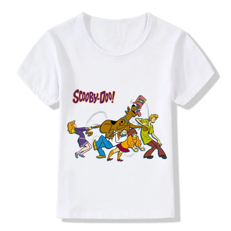 Забавная детская футболка Scooby Doo с героями мультфильмов забавная машинка