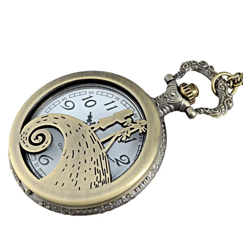 Алиса в стране чудес тема арабские номера Полный Охотник кварцевые выгравированы Fob ретро кулон карманные часы цепи подарок