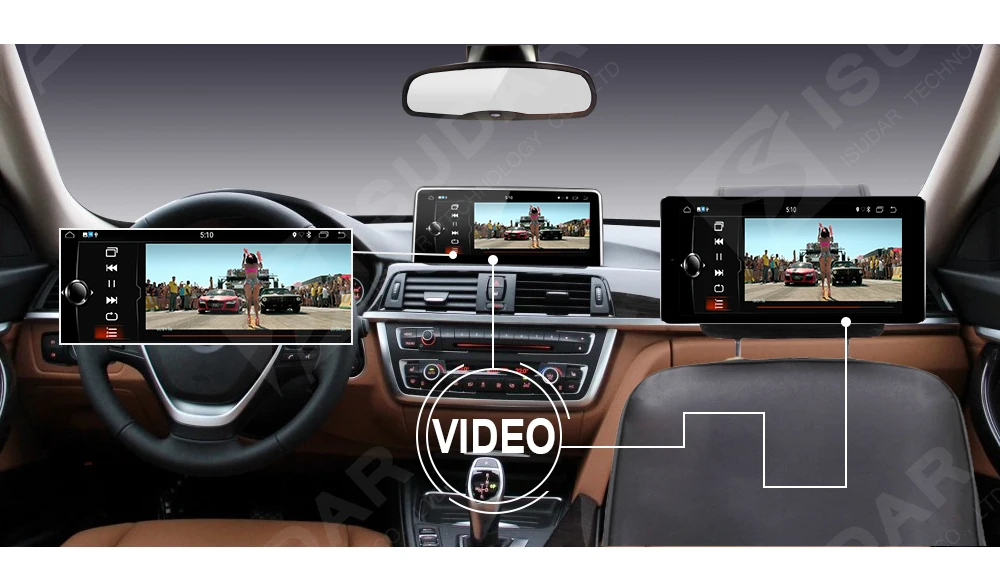 Discount Isudar Car Multimedia player 2 din android 7.1.1 Car DVD 10.25 Inch For BMW/X5/F15/E70/X6/E71 32GB Rom Quad Cores GPS Radio FM 16