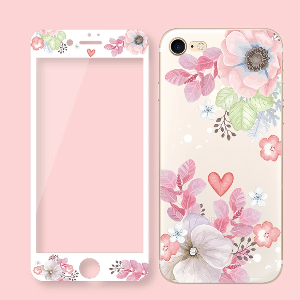 Flower-Tempered-Glass-Screen-Protector-For-iPhone-7-Plus-3D-Curved-Edge-Cartoon-Floral-Phone-Cases-For-iPhone-6-6s-Plus-8-SG72- (12)