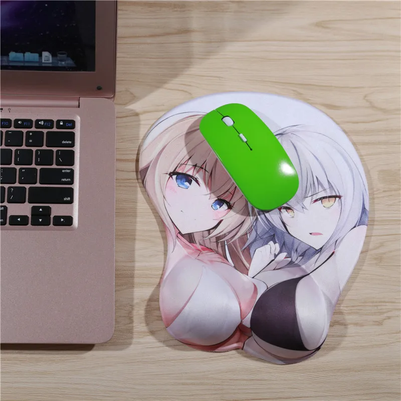 FFFAS-Fate-3D-Breast-Hip-Mouse-Pad-Mat-Black-White-Joan-of-Arc-Wrist-Rest-Mousepad (1)