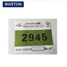 Заводская цена 200 шт. бегунок номер печатная наклейка длинный диапазон uhf rfid bib тег с пеной для спортивных систем timng