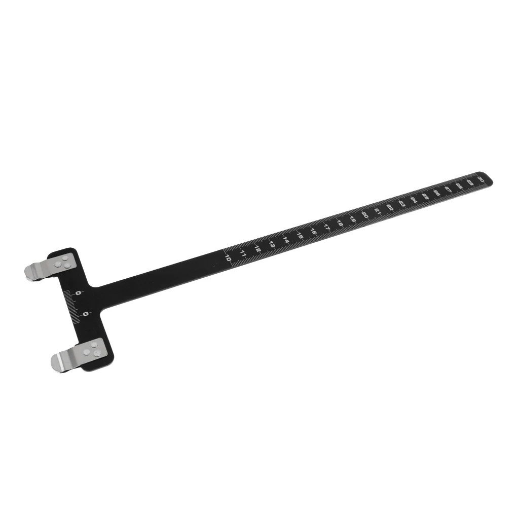 Outdoor Pro Archery Aluminum Alloy Ruler T Shaped Bow Square Tool for Recurve Compound Bows Longbow Tuning Nocking Point