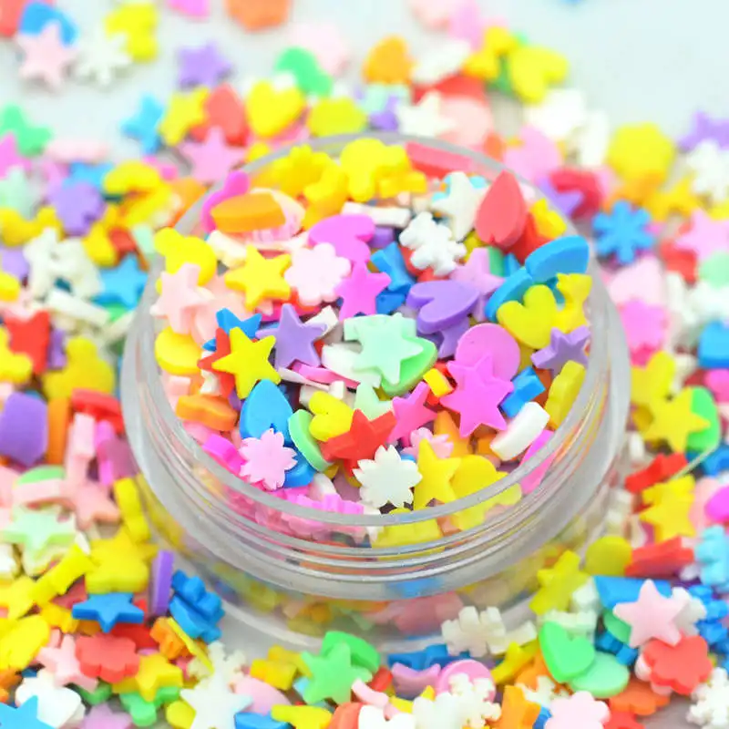

Mixed Color Mixed Shapes Polymer Clay Slime fillers|Polymer Clay Party Decoration Confetti|DIY Sprinkles Decorations