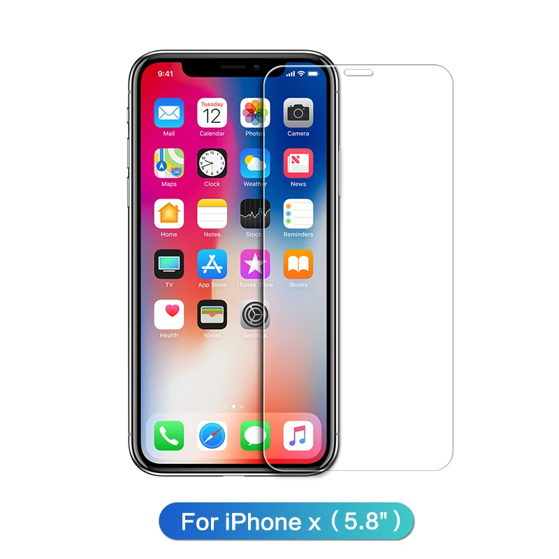 Защита экрана SmartDevil для iphone X Xs Max Xr 2.5D изогнутое закаленное стекло для iphone 6 6s Plus 7 Plus 8Plus защита экрана - Цвет: For iphone X