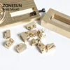 ZONESUN DIY Brass Stamp Mold Branding Iron Logo Hot Foil Stamping Mold For Leather PU Wood Paper Initial Number Changeable ► Photo 3/6