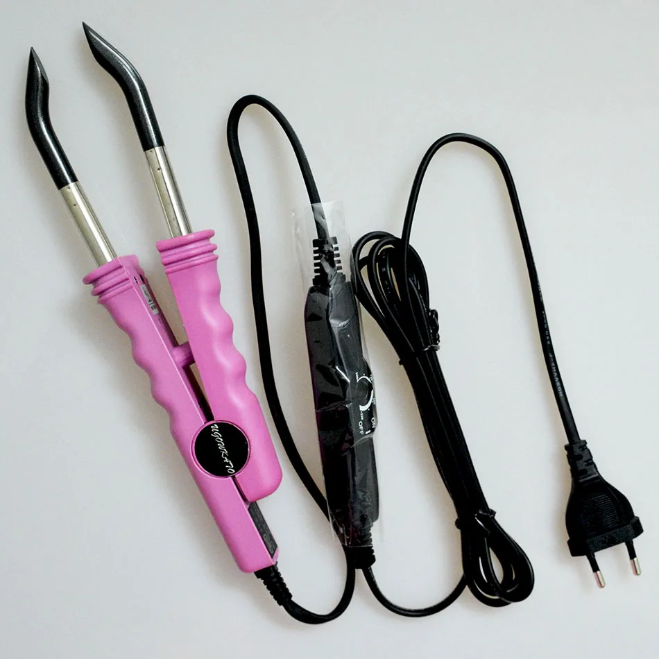 Fusion Heat Iron Connector Wand Melting Tool Hair Connector Iron Wand with Adjustable Temperature