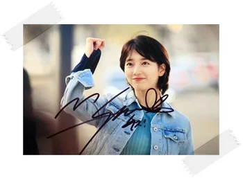 

Signed SUZY Bae Sue Ji Autographed photo While You Were Sleeping 4*6 free shipping K-POP 10201702
