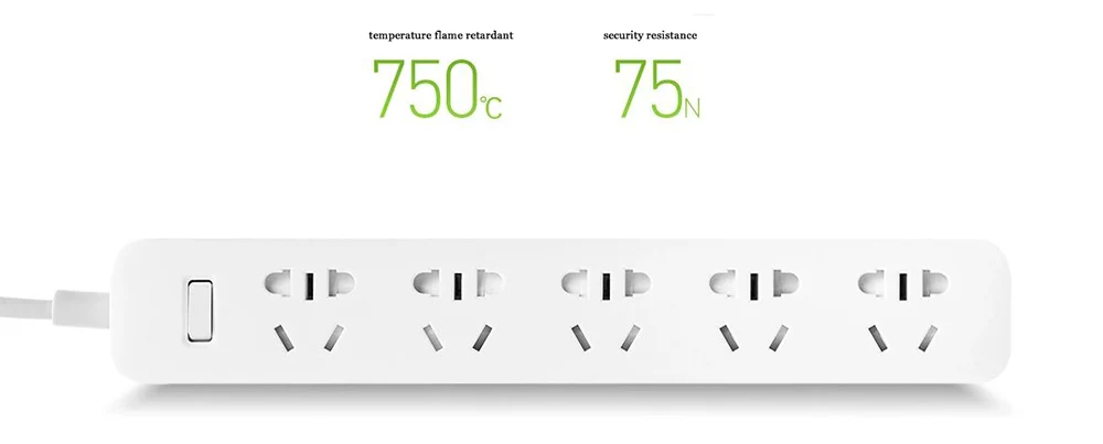 xiaomi mi 5 розетки smart power strip разъем умный электрический многофункциональный адаптер 2 м независимым безопасности