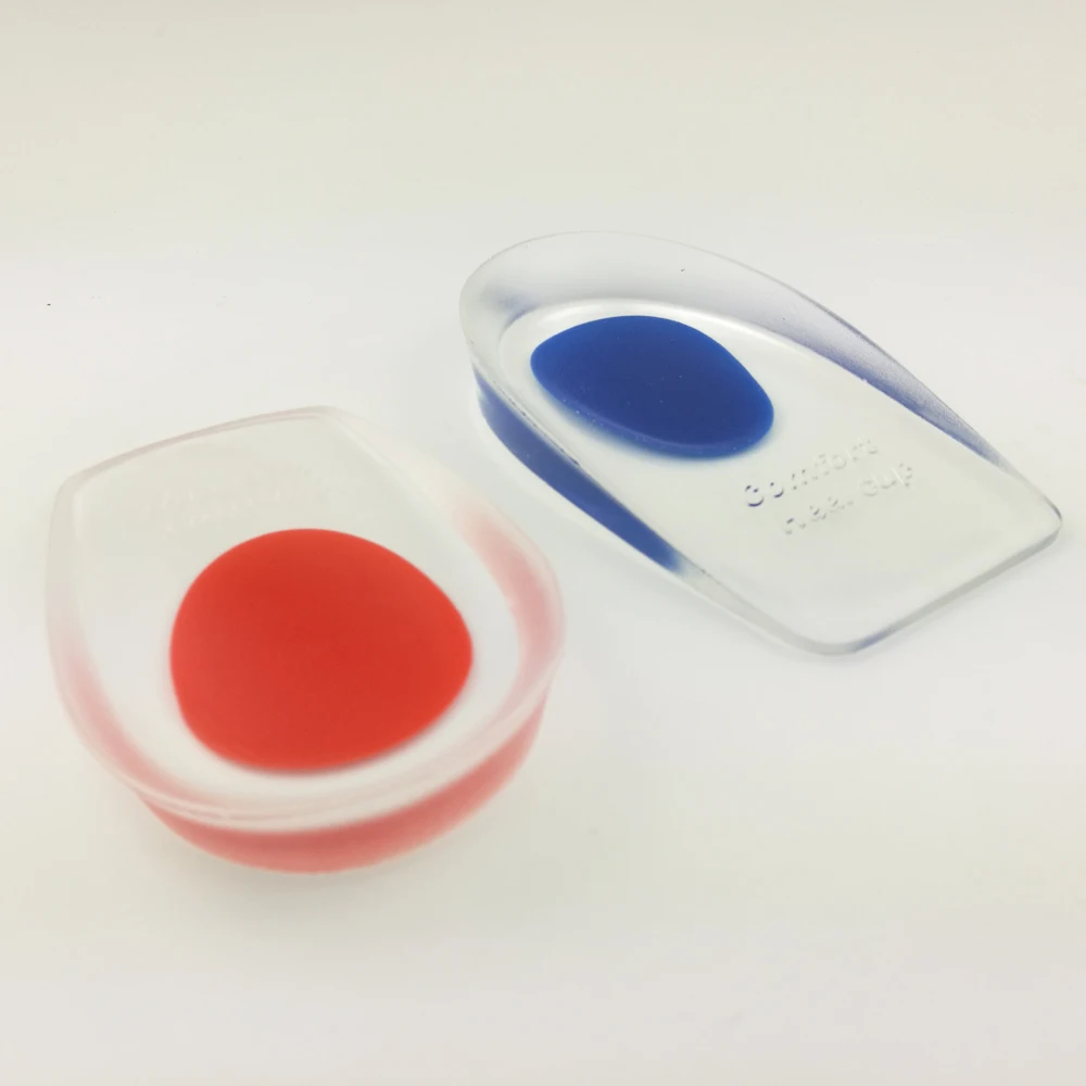 DORISLEN Gel Heel Cups For Plantar Fasciitis Support Massaging Pads