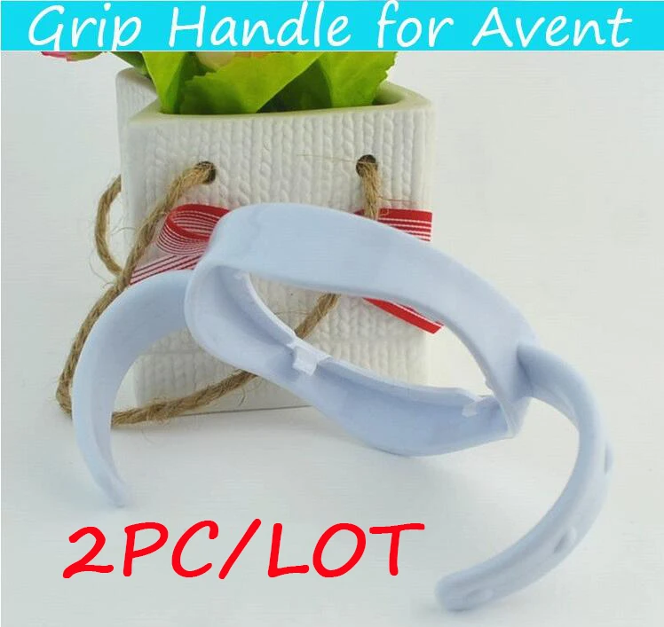 Poignée pour Avent verre PP | Poignées pour bouteille, tasse à lait, poignée pour une bouche naturelle large, accessoires de bouteille d'alimentation pour bébé 2 pièces/lot (lot de 2)