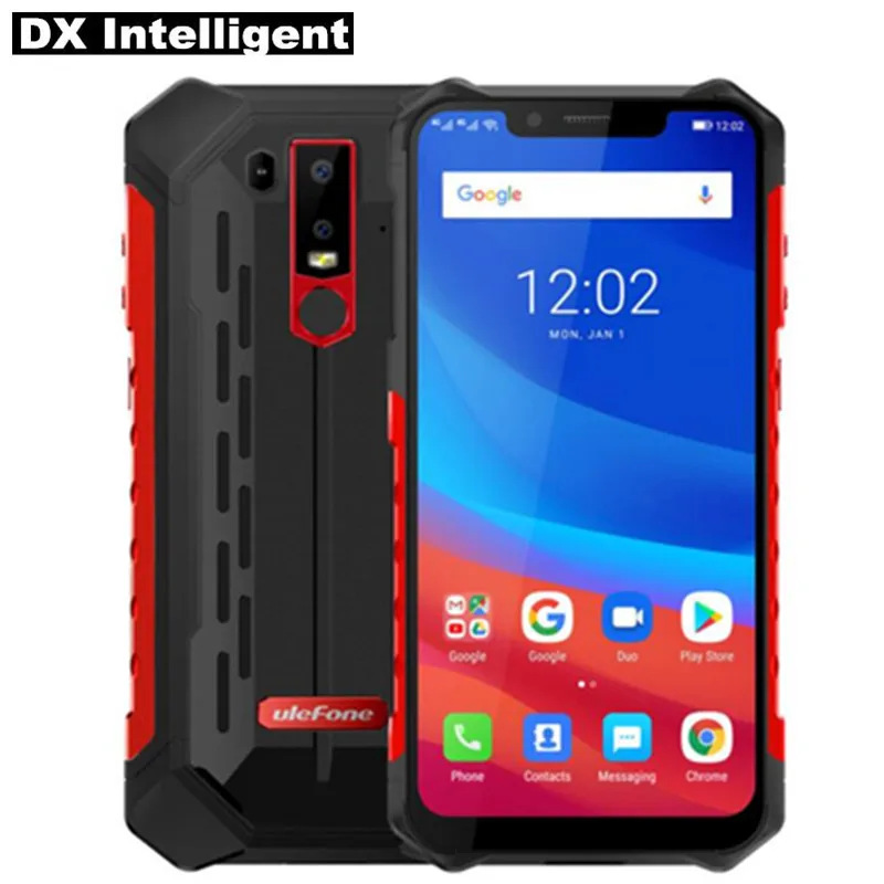 Ulefone Броня 6 6,2 "FHD + 19:9 полный Экран MTK6771 Восьмиядерный 6 ГБ + 128 ГБ 21MP + 13MP двойной Камера NFC OTG водонепроницаемый смартфон с IP68