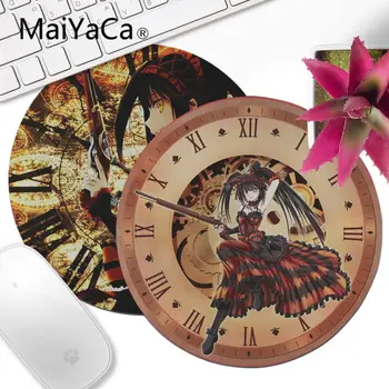 

MaiYaCa New Printed Nightmare Tokisaki Kurumi DATE A LIVE Laptop Gaming Lockedge ousepad Comfort small round Gaming Mouse pad