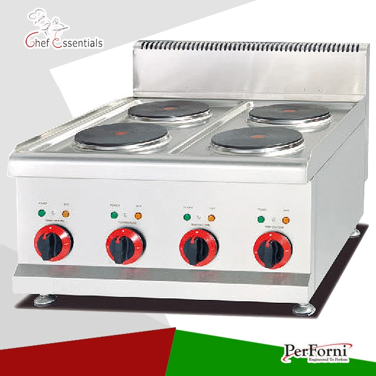 PKJG EH687 Counter Top Electric 4 Plate Cooker, for Commercial Kitchen