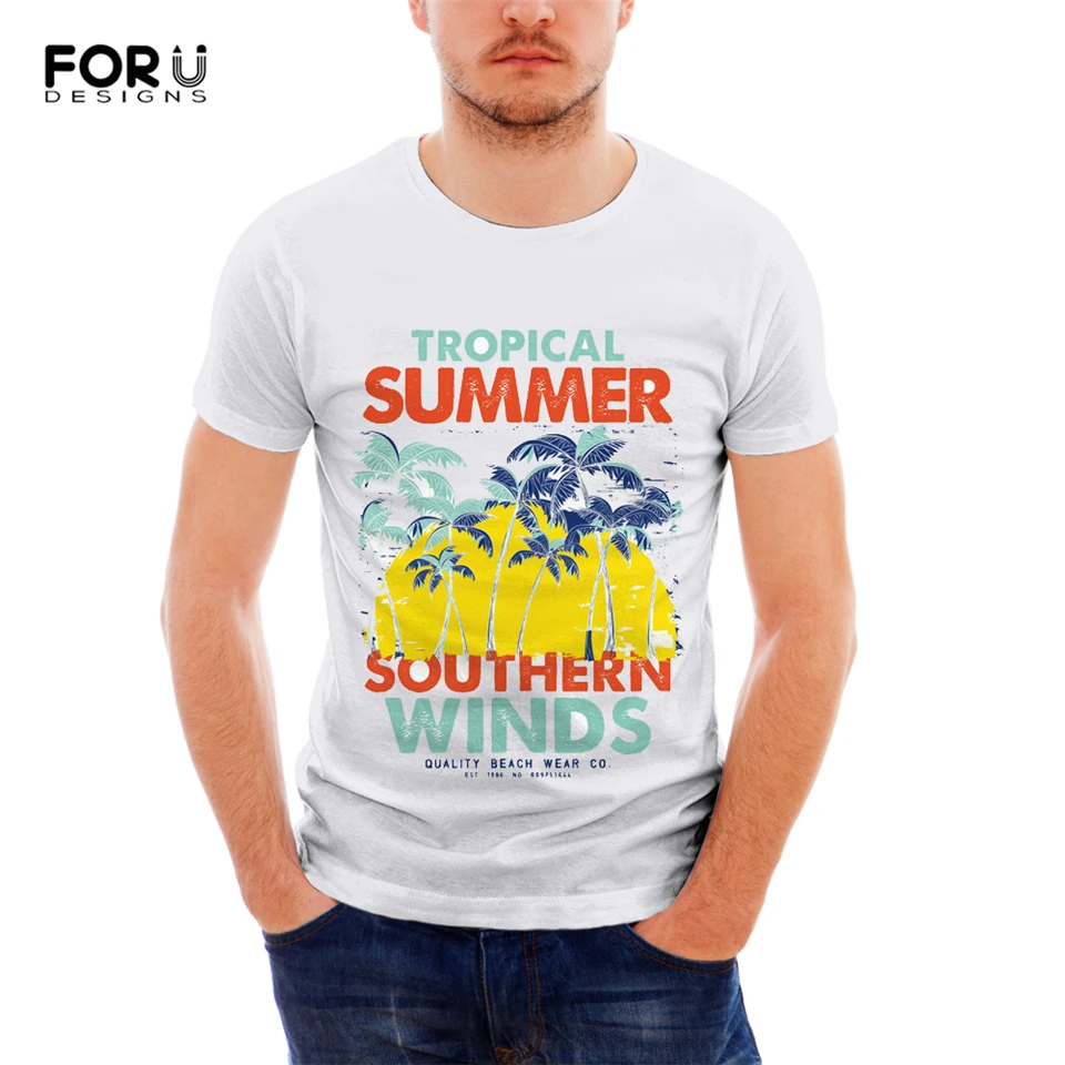 

FORUDESIGNS 3D Prints Pattern Mens Summer Tops Teenager Short Sleeves Loose Breathable Boys Tees Cool Sports Running Male Shirts