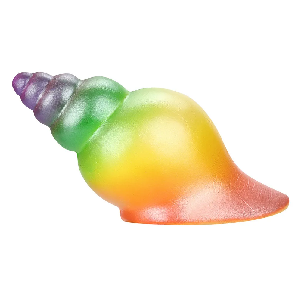 15 см мягкое Poo Rainbow Conch снимает тревога для сжимания медленно распрямляющаяся Забавный игрушечный подарок 4,1