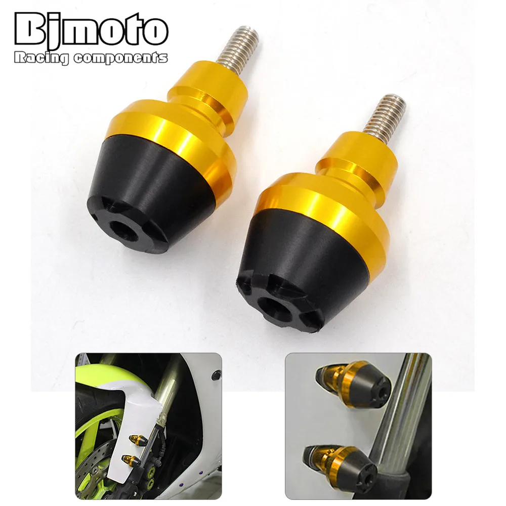 

BJMOTO Motorcycle Front Fender Frame Slider Screw Bolt Fork Protector 6mm For SUZUKI GSR 400/600/750 GSXR 600/750/1000 GSF650