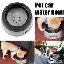 Pet Water Bowl Not Wet Mouth Spill-proof Anti-slip Car Carrier Bowl for Cats Dogs 2019ing