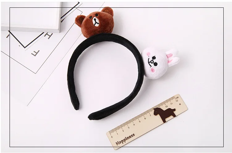 kids baby infant child girls and Mom Cute little rabbit bear headwrap hair bands Small yellow duck elastic ribbon headband Accessories  (4)
