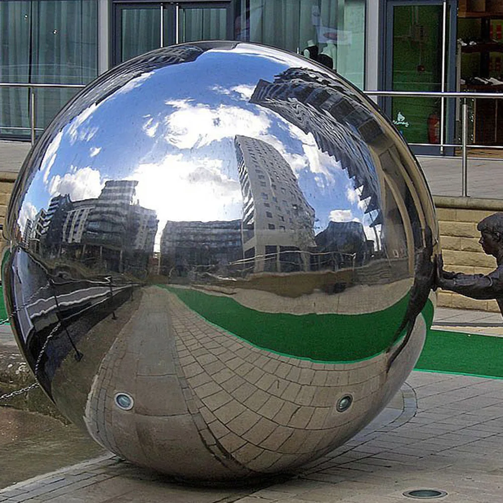 Нержавеющая сталь, зеркальный шар, полый шар, подходит для торговых центров, товары для украшения дома и сада, украшение, 120~ 300 мм