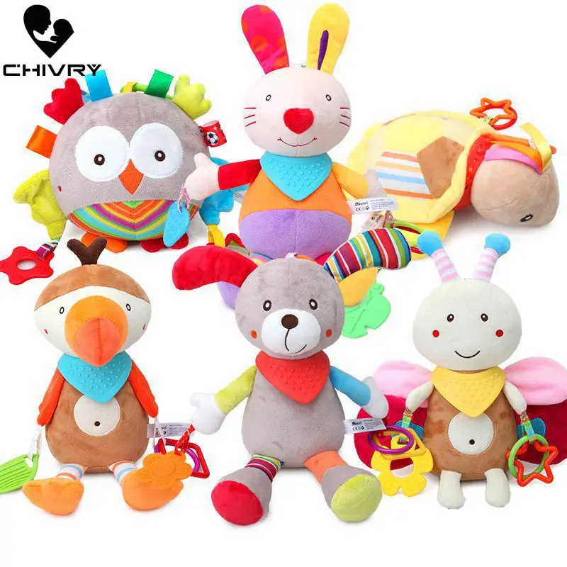 

Chivry Baby Rattles Toys New Infant Baby Plush Toy Bed Wind Chimes Newborn Kids Crib Stroller Bed Hanging Bells Teether Toys