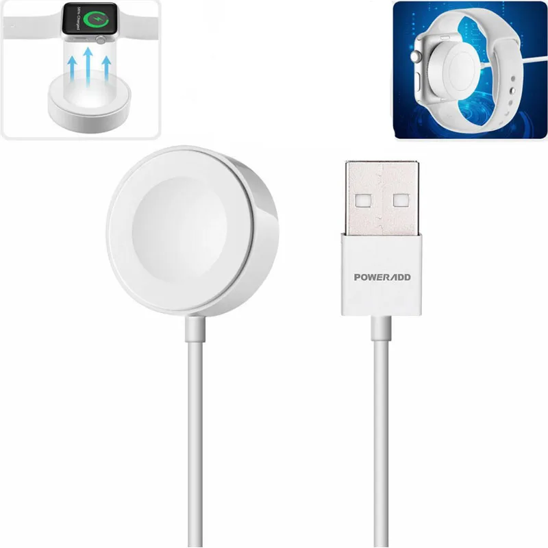 

1m USB Wireless Charging Dock Magnetic Cord Fast Charger Adapter Cable for iWatch Apple watch Series 4 3 2 38mm 42mm 40mm 44mm