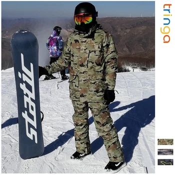

Ski Suit Men Winter New Outdoor Windproof Waterproof Thermal Male Snow Pants sets Skiing And Snowboarding Ski Jacket Men Brands