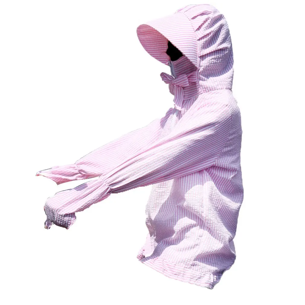 

D501-C Long-Sleeved Upper Body Sun Protection Uv Protection Shawl Sun Protection Clothing Female Sun Protection Shirt