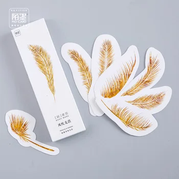 

30 Bookmarks/lot Golden Wheat Japanese Cute Paper Bookmark Postcard Kawaii Stationery Gift Card School Stationery
