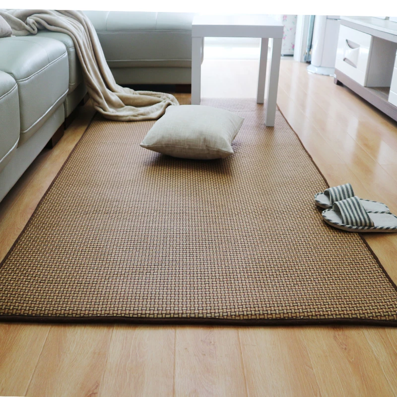 Японский ротанговый ковер татами летний детский ползающий ковер для гостиной, спальни, диван для гостиной, большой ковер, пол, прихожая, на заказ