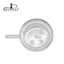 2 Buah Kaca Layar-Hookah-Plate-Charcoal-Foil-Charcoal-Holder-Portable head-Burner Narguile(China)