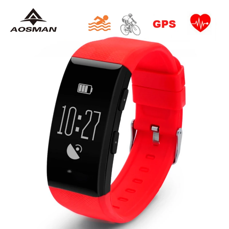 Aosman gps высотомер спортивного плавания часы IP68 Водонепроницаемый Фитнес