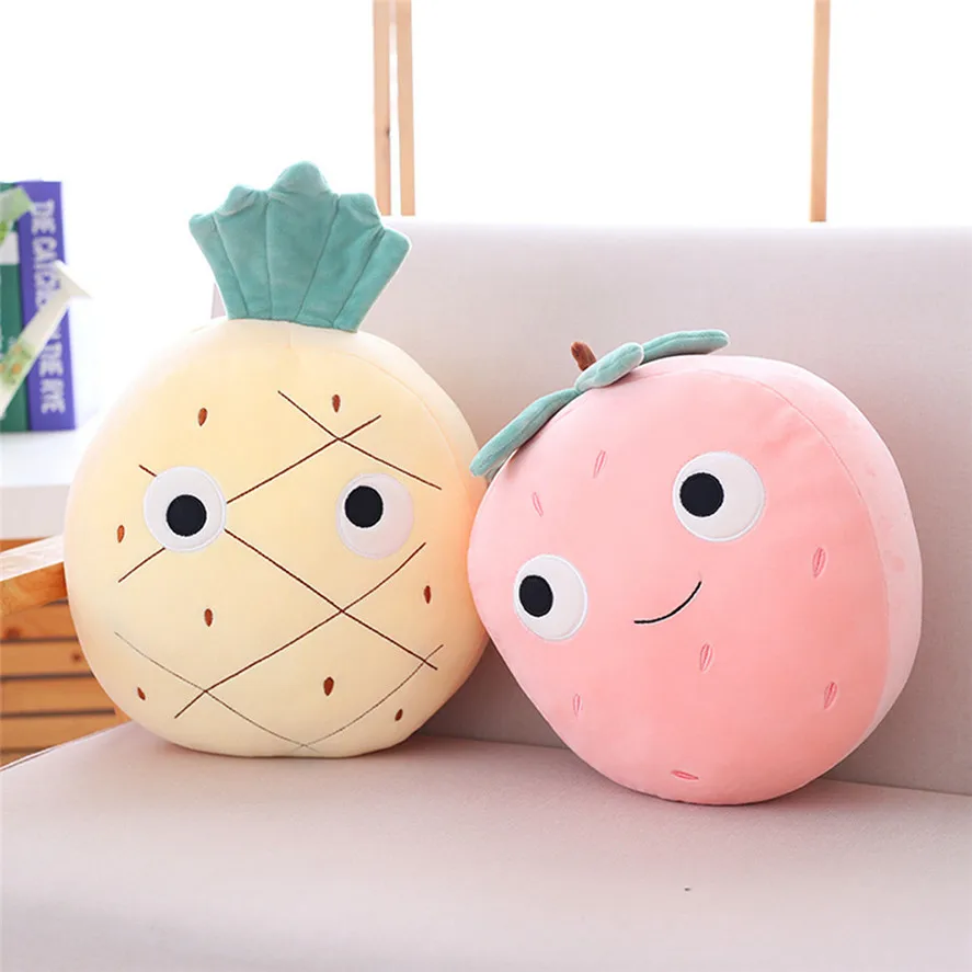 

New Cute Fruit Shaped Home Decor Cushion 1PC Creative Soft Stuffed Plush Fruit Doll Pillow Toy Cushion Home Decor Gift Dec17#30