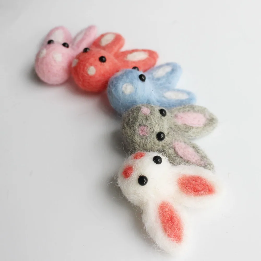 New Arrivals Cute Colored Rabbits Cashmere Garment Accessories High