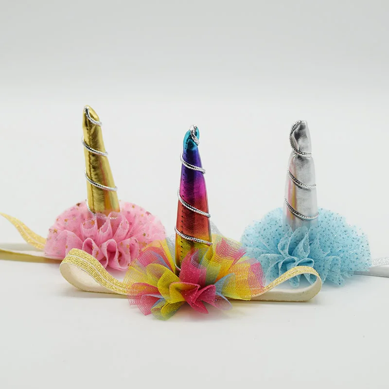 New Arrive Cute Unicorn Headbands For Girls Kids Fashion DIY Party