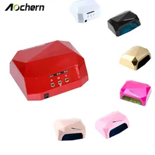 Aochern New Popular Drying Gel Polish Nail Tools 36W Nail Dryer Red Diamond Shape LED UV CCFL Light Gel Curing Lamps #diamond