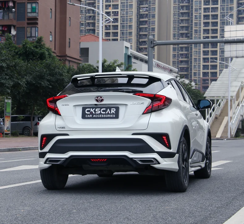 Sale D-YL Car styling for Toyota CHR Taillights 2017-2018 C-HR CH-R Toyota Tail Led Tail Lights Fog Rear  DRL + Brake + Park + Signal 14