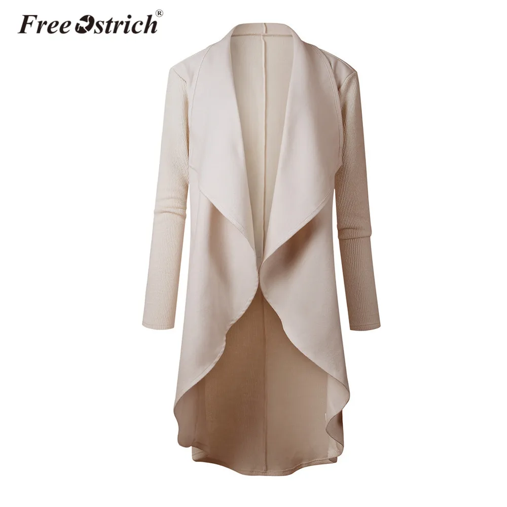 

Free Ostrich Cardigan Womens Casual Solid Long Cardigans Open Stitch Autumn Winter Sweater Women K1530