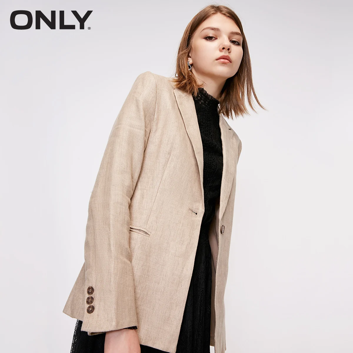 Vente Seulement été nouveau chic lin mince mince costume décontracté veste femmes | 118308524