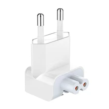 Enchufe de Pin europeo, cargador de corriente de cabeza de pato de CA, adaptador de enchufe de pared de EU para apple macbook Pro Air iPad, cabeza de pato eléctrica de Europa