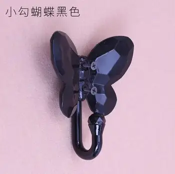 

4style butterfly Wrought iron crystal hook clothing wall hanging display stand Robe Home Hooks Multi-Purpose Racks 10pc/lot A419