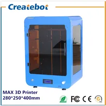 Free Shipping 2015 New Upgraded High Accuracy Createbot Max 3D Printer with Heatbed and Single Extruder