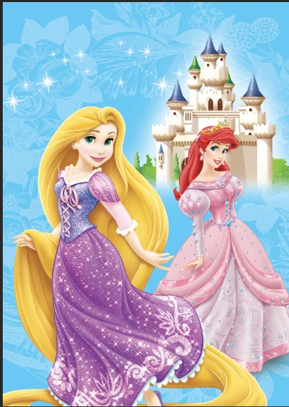 

5x7FT Tangled Rapuzel Ariel Princess Castle Custom Photo Studio Backdrops Backgrounds Banner Vinyl 220cm x 150cm