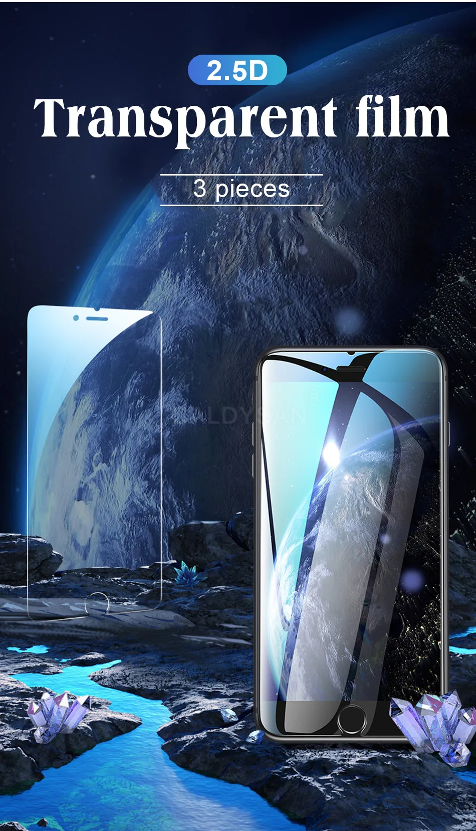 3 шт полное покрытие из закаленного стекла для IPhone XR XS Max X 8 7 6 Plus Защитная пленка для экрана для IPhone 8 7 6 6s Plus защитное стекло