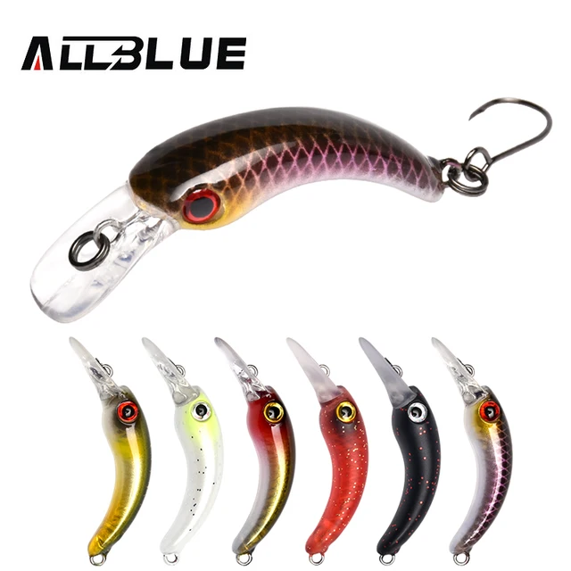 ALLBLUE 1.2g 29mm Trout Mini Crankbait RICE Wobbler Fishing Lure