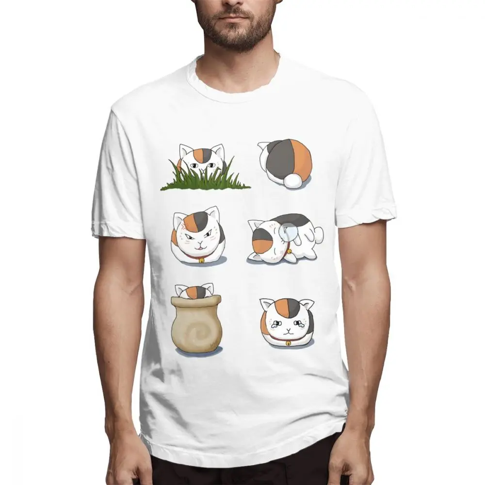 Футболка Nyanko Sensei с изображением милого кота Нацумэ Yuujinchou 2019 Новое поступление 100%